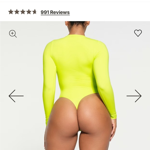 SKIMS Long Sleeve Body Suit - Picture 3 of 4
